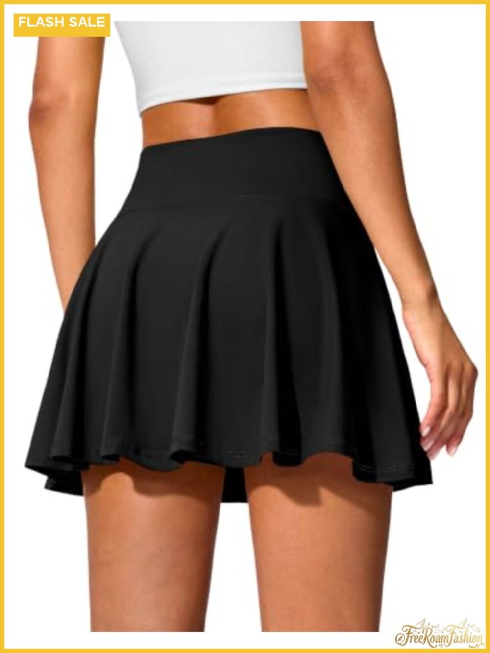 14in Pleated Tennis Skort Golf Skirt with Pockets Tummy Control Athletic